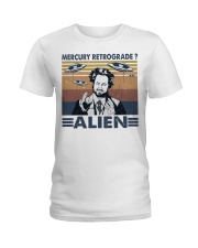 Mercury Retrograde Alien Ladies T-Shirt tile