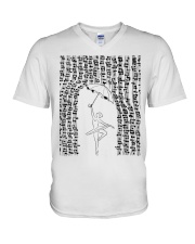 Ballet Music V-Neck T-Shirt thumbnail
