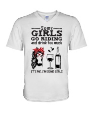 Some Girls Go Riding V-Neck T-Shirt tile