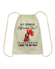 My Opinion Offended You Drawstring Bag tile