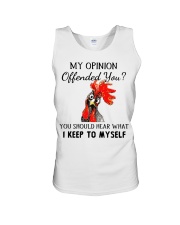 My Opinion Offended You Unisex Tank tile