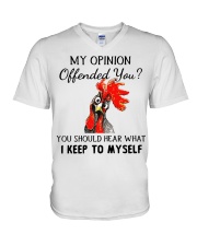 My Opinion Offended You V-Neck T-Shirt tile