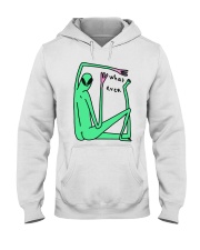 What Ever Funny Alien Hooded Sweatshirt thumbnail
