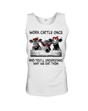 Work Cattle Once Unisex Tank tile