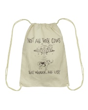 Not All Those Cows Are Lost Drawstring Bag thumbnail