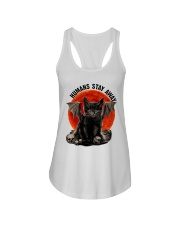 Humans Stay Away Ladies Flowy Tank thumbnail
