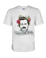 I Reget Nothing The End V-Neck T-Shirt thumbnail