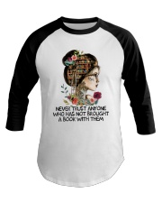 Never Trust Anyone Baseball Tee thumbnail