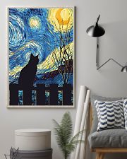 Cat Starry Night Art Poster 11x17 Poster lifestyle-poster-1