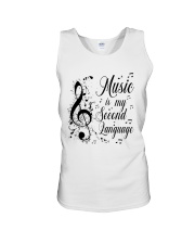 Music Is My Second Language Unisex Tank thumbnail