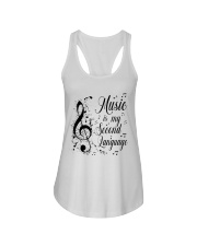 Music Is My Second Language Ladies Flowy Tank thumbnail