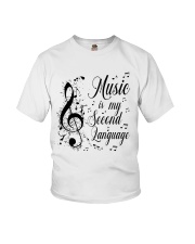 Music Is My Second Language Youth T-Shirt thumbnail