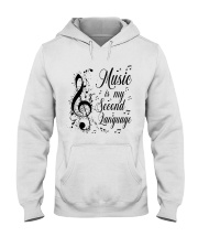 Music Is My Second Language Hooded Sweatshirt thumbnail