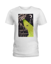I Want To Believe Ladies T-Shirt thumbnail