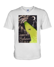 I Want To Believe V-Neck T-Shirt thumbnail
