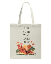 Just A Girl Who Loves Books Tote Bag thumbnail