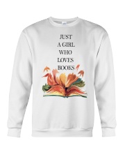 Just A Girl Who Loves Books Crewneck Sweatshirt thumbnail