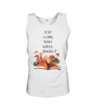 Just A Girl Who Loves Books Unisex Tank thumbnail