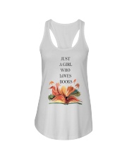 Just A Girl Who Loves Books Ladies Flowy Tank thumbnail