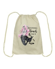 Resting Beach Face Drawstring Bag thumbnail