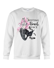 Resting Beach Face Crewneck Sweatshirt thumbnail