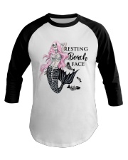 Resting Beach Face Baseball Tee thumbnail