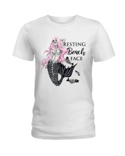 Resting Beach Face Ladies T-Shirt thumbnail