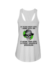 My Silence Doesnt Mean Ladies Flowy Tank thumbnail
