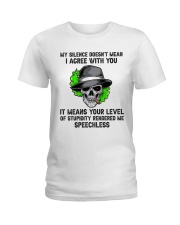 My Silence Doesnt Mean Ladies T-Shirt thumbnail