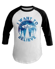 I Want To Believe Baseball Tee thumbnail
