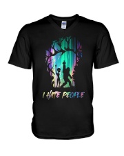 I Hate People V-Neck T-Shirt thumbnail