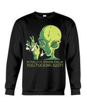 Actually Im Speaking English Crewneck Sweatshirt thumbnail