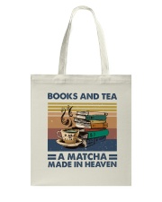 Books And Tea A Matcha Tote Bag thumbnail