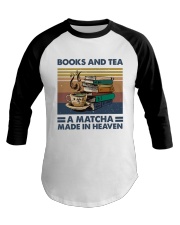 Books And Tea A Matcha Baseball Tee thumbnail