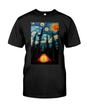 Camping Starry Night Art Classic T-Shirt front