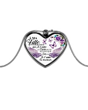 A Ma Fille Ne Oublie Jamais Que Je Te Aime Metallic Heart Necklace front