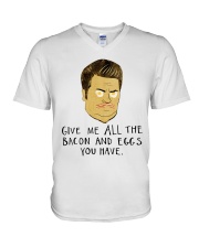 Give Me All Bacon V-Neck T-Shirt thumbnail