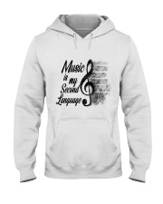 Music Is My Second Language Hooded Sweatshirt thumbnail