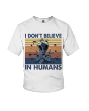 I Dont Believe In Humans Youth T-Shirt thumbnail