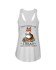 What I Do I Read Ladies Flowy Tank thumbnail