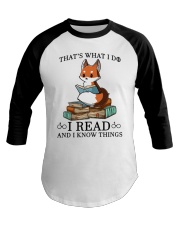 What I Do I Read Baseball Tee thumbnail