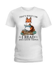 What I Do I Read Ladies T-Shirt thumbnail