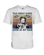 Talk About Aliens V-Neck T-Shirt thumbnail