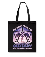 Assuming Old Lady Tote Bag tile