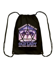 Assuming Old Lady Drawstring Bag tile