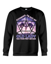 Assuming Old Lady Crewneck Sweatshirt tile