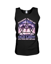 Assuming Old Lady Unisex Tank tile