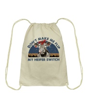 Dont Make Me Flip Drawstring Bag tile