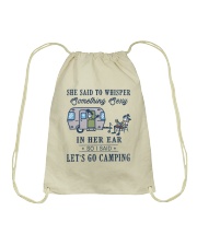 She Said To Whisper Drawstring Bag thumbnail