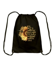 Im Not A Widow Im A Wife Drawstring Bag tile